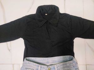 Classy COLLAR Neck TOP🖤