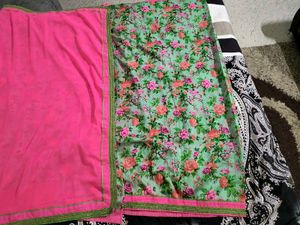 Floral Print Saree