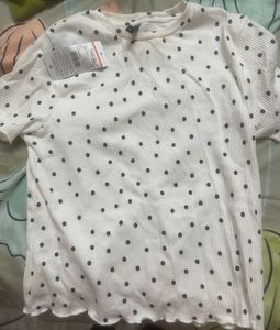 Rio White Polka Dot T-shirt
