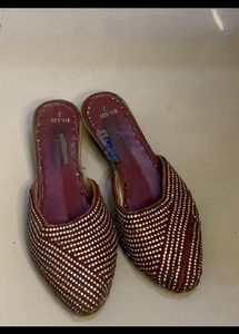 Flat Women Shoe- Rhinestone