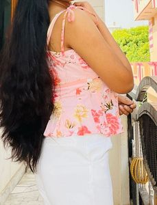 Floral Tie-Strap Tank Top