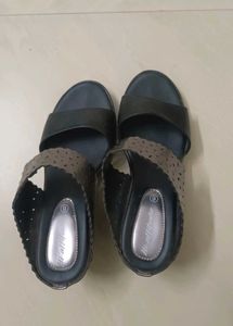 Black hi-attitude wedge Heels