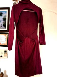 Suede Winter Backless Beauty