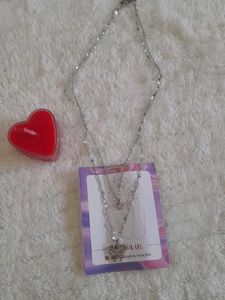 Silver Layered butterfly Necklace