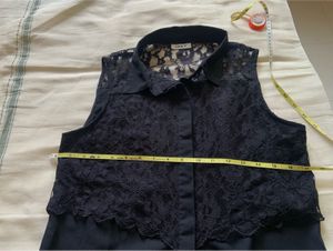 ONLY Women Black Lace Shirt