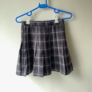Plaid Pleated Skirt