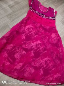 Pink Colour Frock