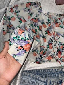 New Floral Print Top