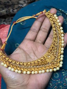 Brand New Gold And Pearl Necklace/Choker Never Use
