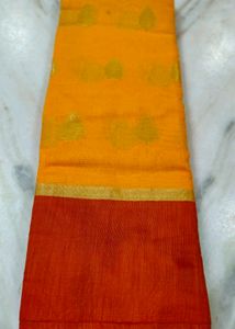 Elegant Mango Yellow 🟡 Colour Saree