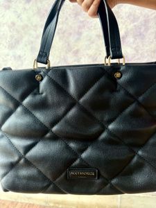 Accessorize London Faux Leather Quilted Handbag