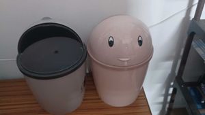 Cute Face Trash Cans - Set of 2