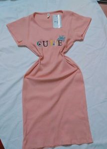 Baby Pink Aline Dress ✨