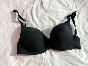 Black Bra with scalloped trim