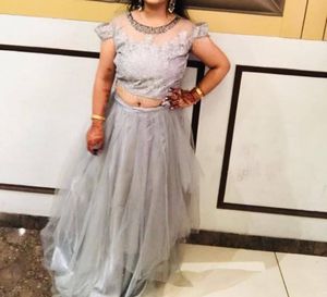 Gray Lehenga Choli Set