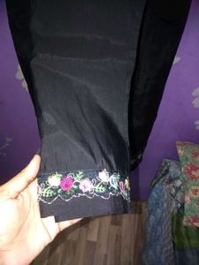 Embroidered Black Suit