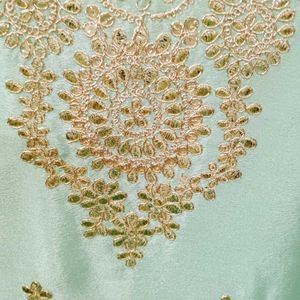 Elegant pure chinon gotta patti plazzo set