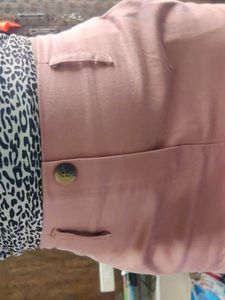 Pink High-Waisted Trousers