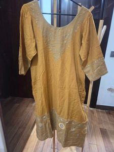 Mustard Kurta Set