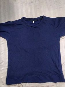 Navy Blue Crewneck Sweatshirt