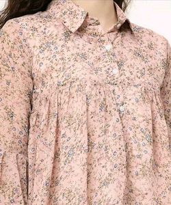 Women&#39;s Floral Printed Flared Top