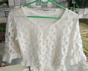 White Korean Top