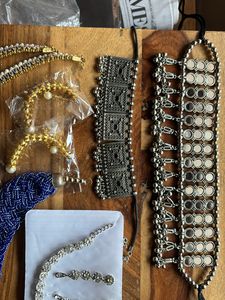 5 Necklace Combo+ 2 earrings set
