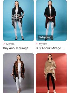 Patterned Open-Front Cardigan