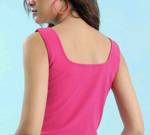 Hot Pink Sleeveless Tank Top