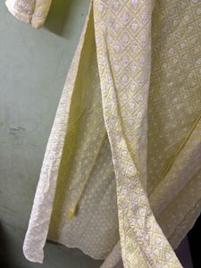 Yellow Embroidered Shrug