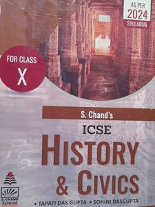 Class 10 , ICSE History &amp; Civics Book