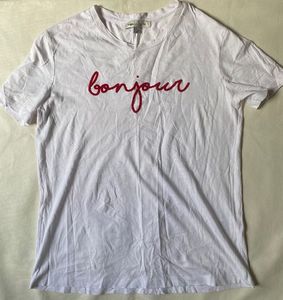 Bonjour White Tee