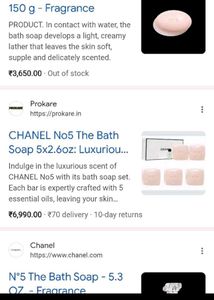 Chanel N°5 Soap Set