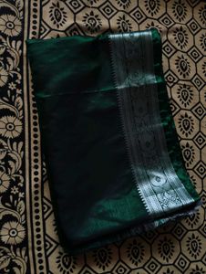 Elegant Green Silk Saree