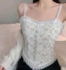 Floral Lace Corset Top