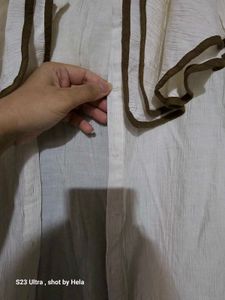 White Ruffle SHRUG fits 36-38