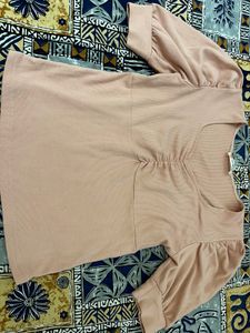 Blush Pink Puff Sleeve Top