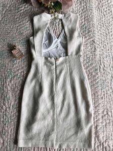 White Diomond Embellished Dress