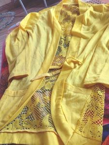 combo Stylish Yellow Lace Top