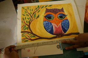 Hand Painted Owl