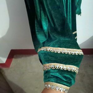 velvet gown with pant