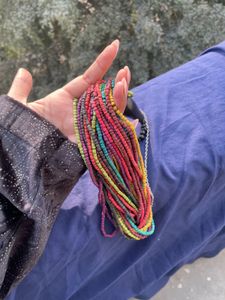 Colorful Beaded Tassel Necklace