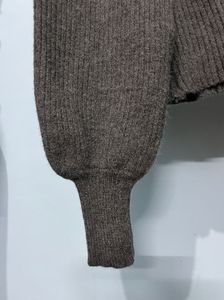 Square Neck Balloon Sleeve Sweater