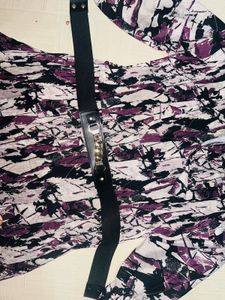 ✨Elegant Brushstroke Midi Dress✨