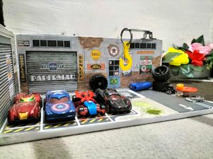 3D Hotwheels DECORATIVE Garrage Wooden