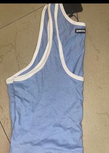 Blue Crop Top
