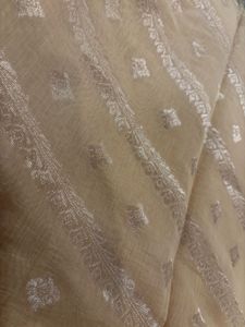 🆕 Ivory teal silk cotton Saree