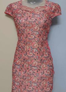 Pink Paisley Party Dress