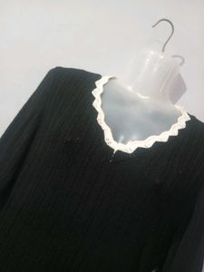Black Woolen Kurta