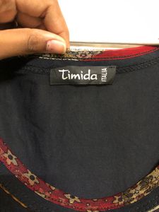 Jimida Blue Sleeveless Top